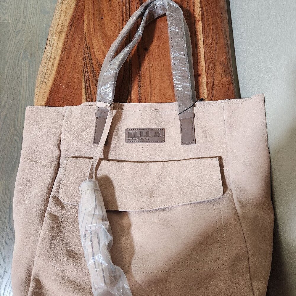M.I.L.A. Luxury Suede Leather Tote - NWT